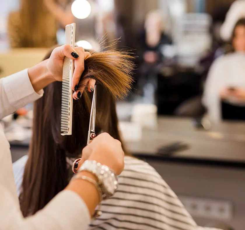 Private salon suite hallway at Image Salon Studios