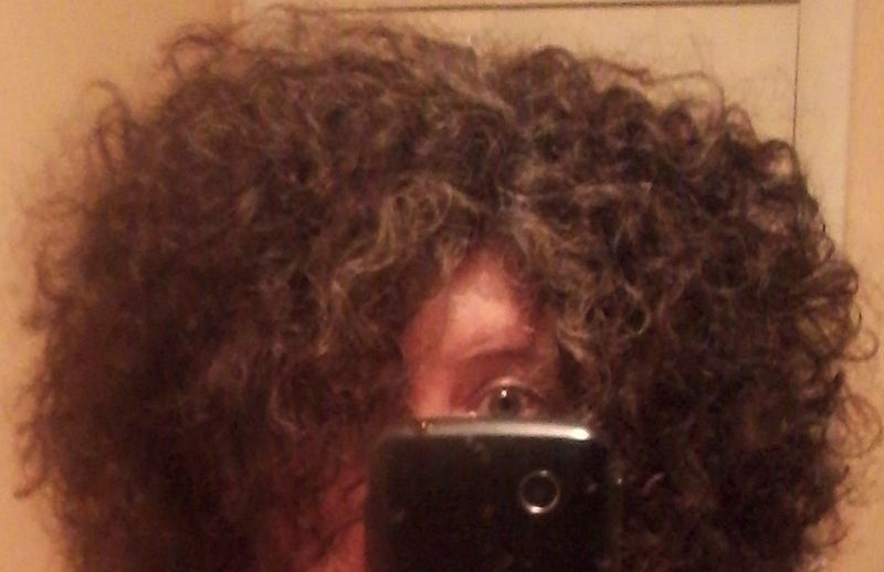 Example of frizzy hair
